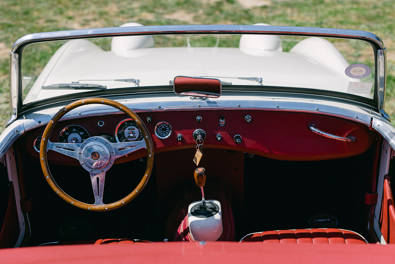 A view of the Provence Classics 1959 Austin Healey Sprite