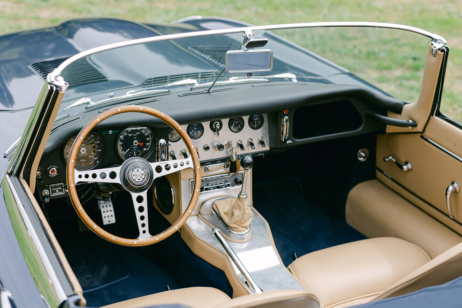 A view of the Provence Classics 1962 Jaguar E-Type DHC