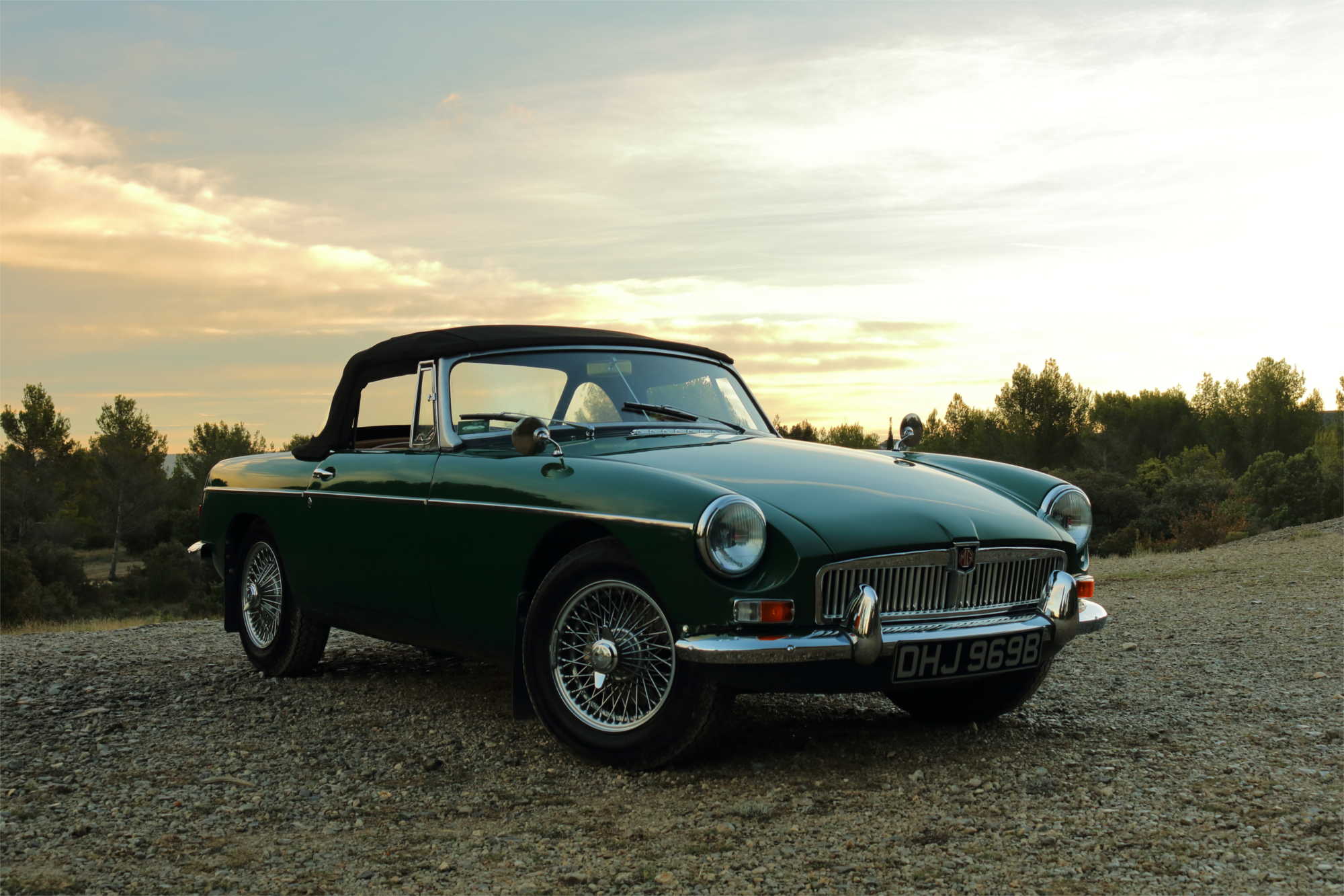 A view of the Provence Classics 1964 MGB Roadster