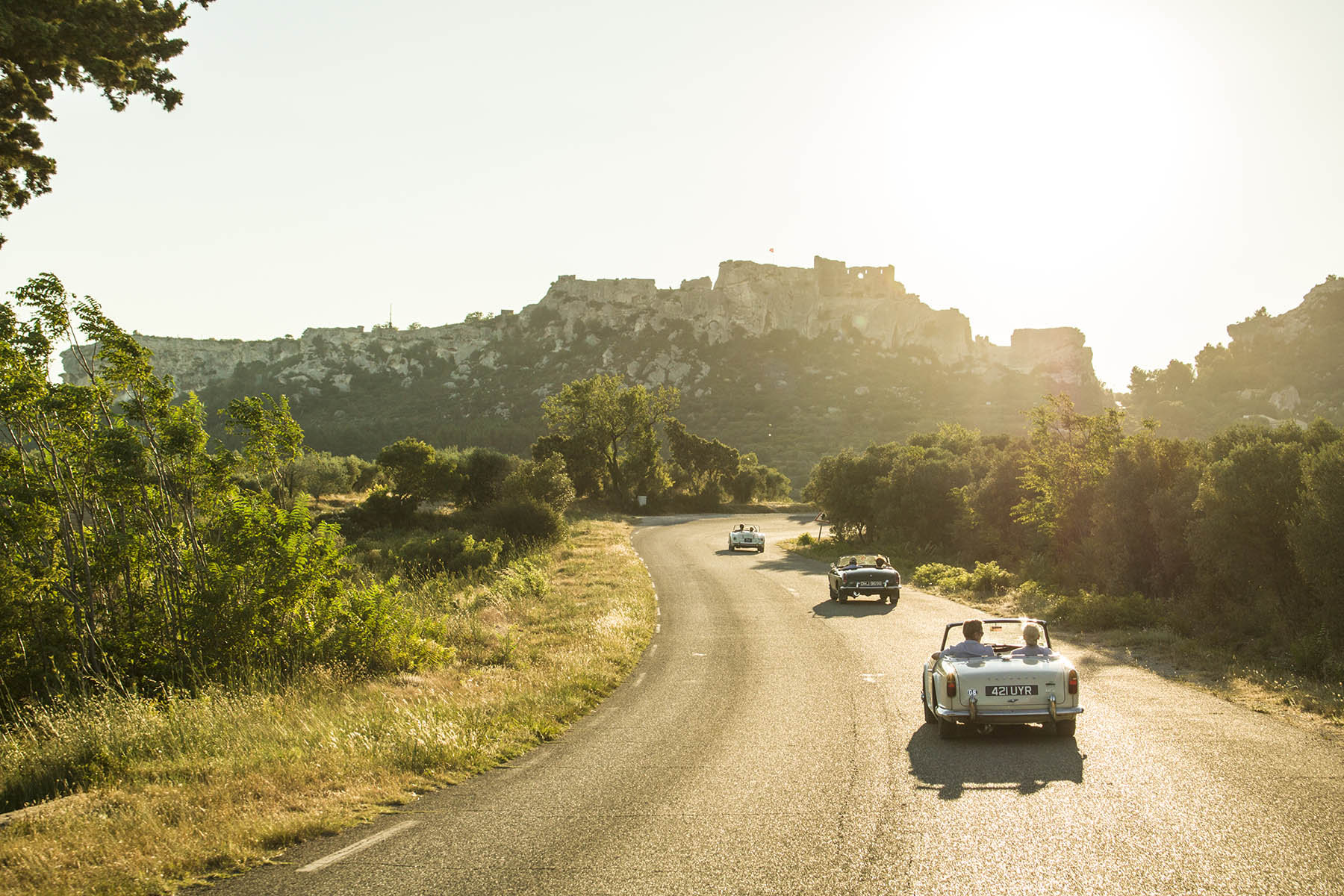 A photo from a rally experience with Provence Classics who offer classic rentals in the south of France.