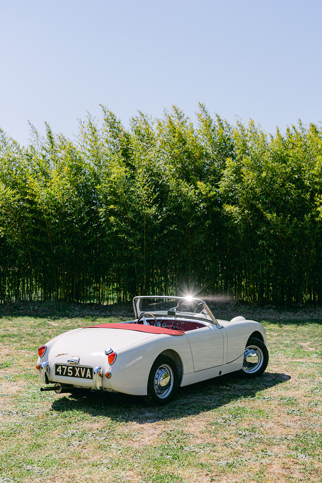 A view of the Provence Classics 1959 Austin Healey Sprite