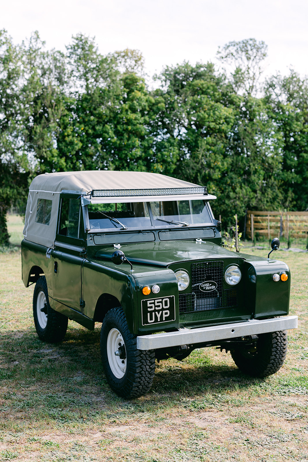 A view of the Provence Classics Land Rover Series 2
