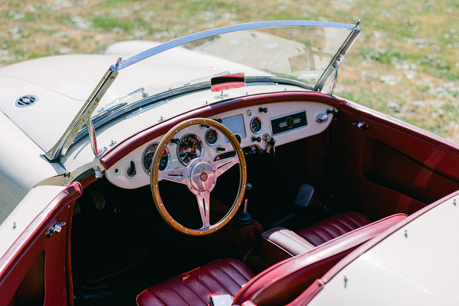 A view of the Provence Classics 1958 MGA Roadster