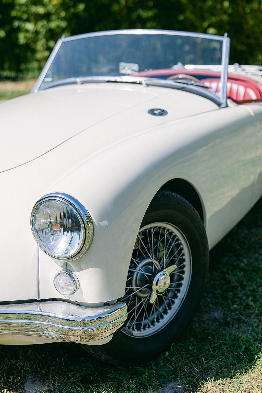 A view of the Provence Classics 1958 MGA Roadster