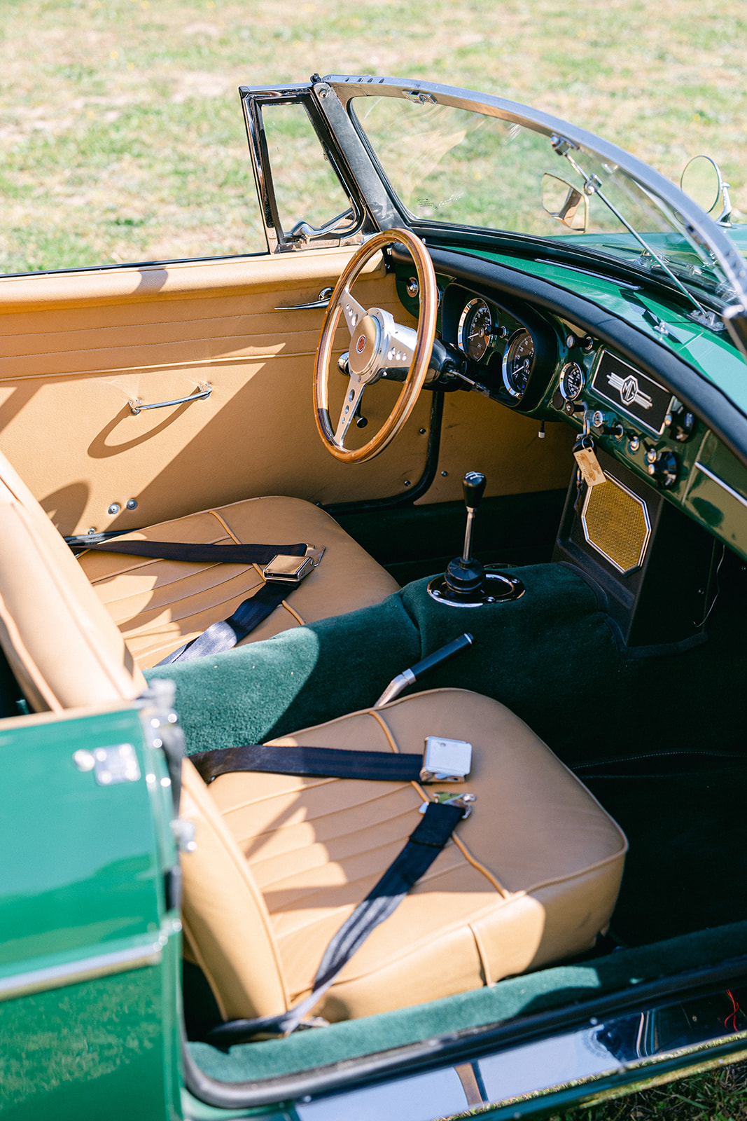 A view of the Provence Classics 1964 MGB Roadster