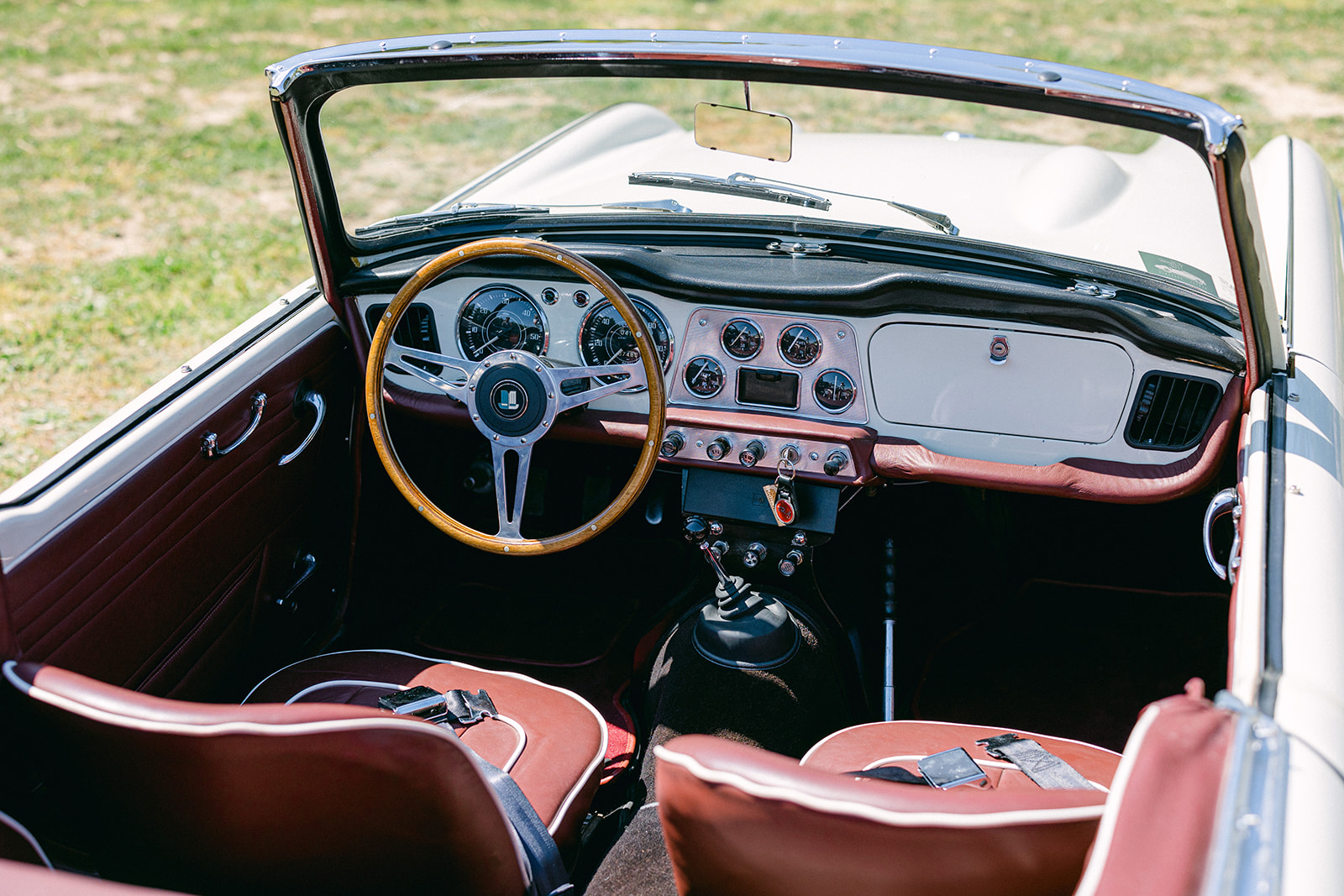 A view of the Provence Classics 1962 Triumph TR4